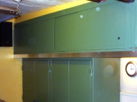 Sliding Door Garage Cabinets