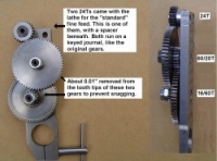 Lathe Fine Feed Modification