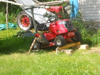 Mower Blade Removal Setup