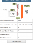 Belt Speed Calculator