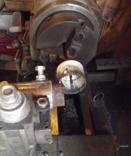 Lathe Pipe Notching Jig