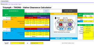 Valve Shim Thickness Calculator