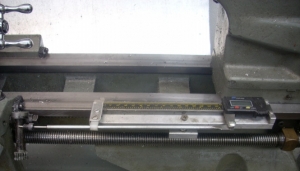 Longitudinal Axis DRO for a Lathe