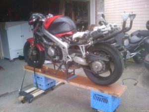 Mobile Motorcycle Workstand