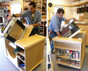 Flip-Top Bench Cabinet