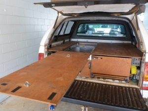 Pickup Storage Drawers and Workbench