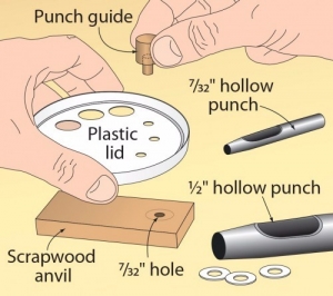 Plastic Washer Punching Setup