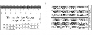 Metric String Action Gauge