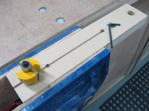 Router Bit Bearing Removal Jig