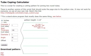 Coping Calculator