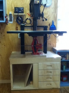 Motorized Drill Press Table