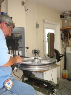 Wheel Polishing Setup