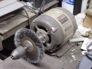 Wire Wheel and Chuck Attachment