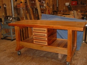 Southern Heart Pine Workbench