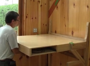 Folding Carving Shelf