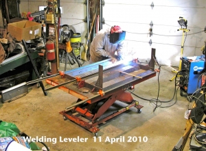 Adjustable-Height Welding Table