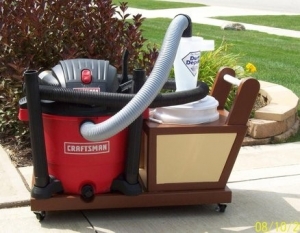 Vacuum and Cyclone Cart