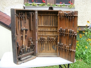 Wooden Tool Cabinet