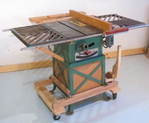 Mobile Table Saw Base