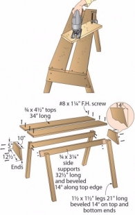 Split-Top Sawhorse