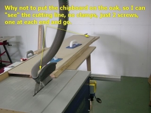 Cutting Straight Edges on Raw Wood