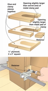 Keyhole Clamp Pads