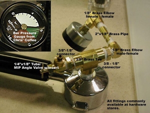 Espresso Filter Pressure Gauge