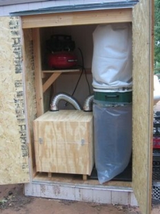 External Dust Collection Closet