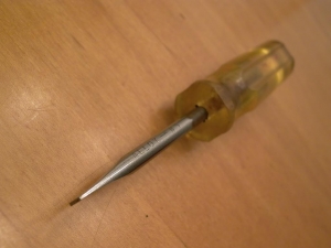 Hollow Ground Screwdriver