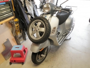 Spare Tire Mount for a Vespa