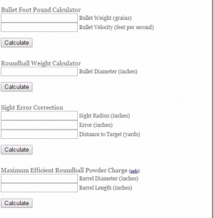 Bullet Reloading Calculators