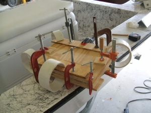 Wood Board Laminating Setup