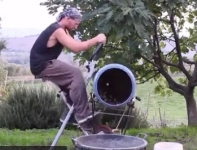 Pedal Powered Cement Mixer