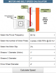 Belt Speed Calculator