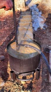 Puddling Tub and Sluice