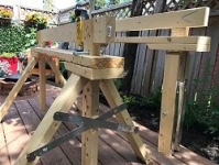 Adjustable Height Sawhorse