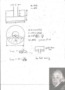 No Spill Oil Can Equations