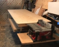 Folding Outfeed Table