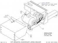 Lathe Countershaft Speed Reducer