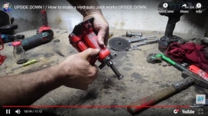 Upside Down Hydraulic Jack