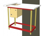 Pivot-Door Downdraft Cabinet