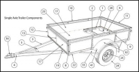 6x4 Single Axle Trailer