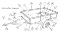 4'6"x7' Single Axle Trailer