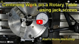 Work Centering on a Rotary Table