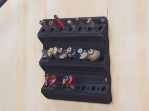 Router Bit Storage Rack