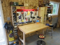 Fold-Down Workbench