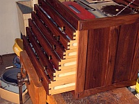 Walnut Machinist's Chest