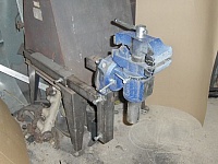 Woodstove-Mounted Vise