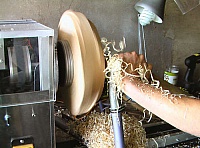 Electrically Powered Wood Lathe