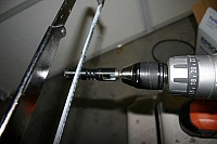 Hacksaw and Cordless Drill Lathe